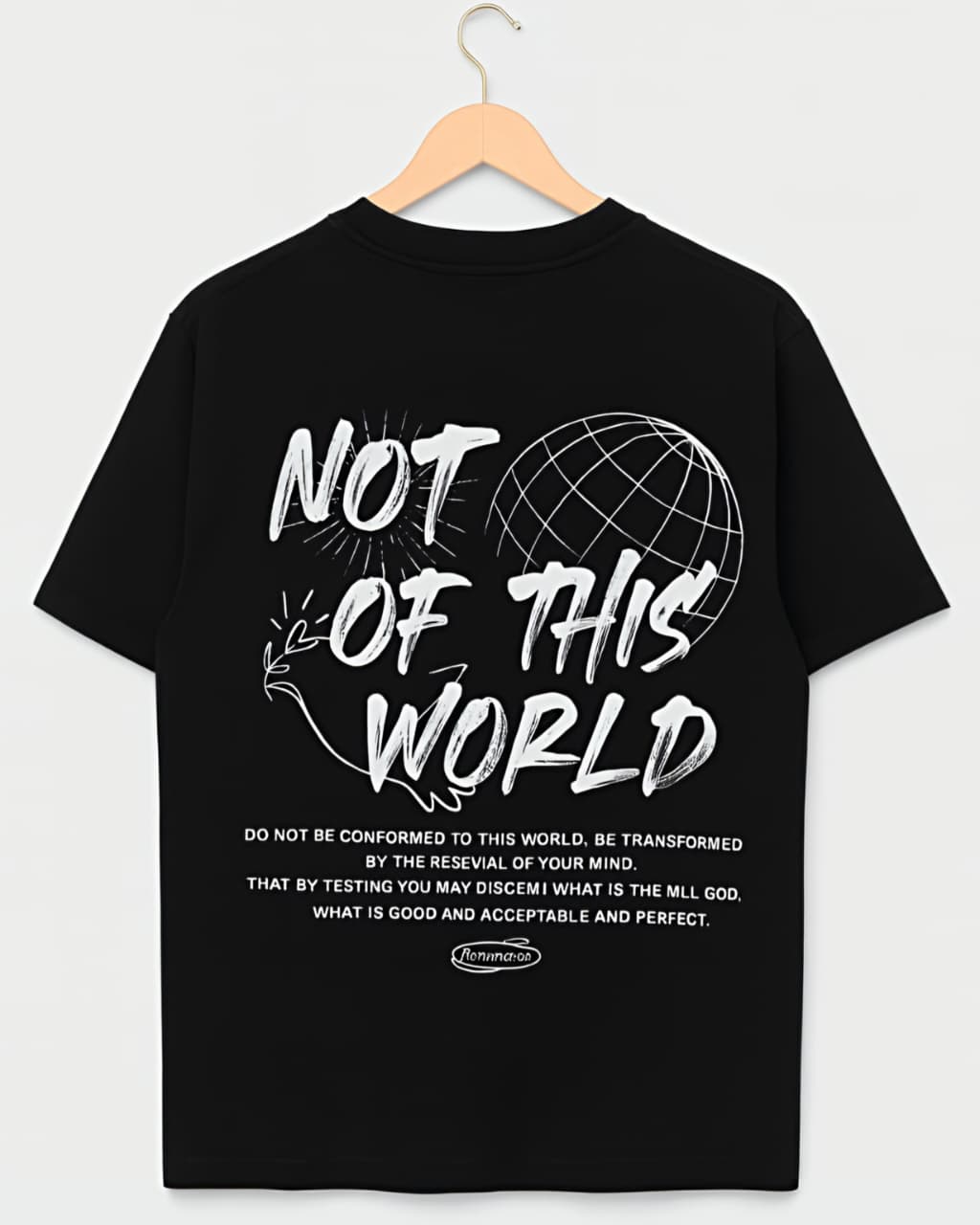 Lexro Mens Cotton Graphic Print Oversized Fit T-Shirt